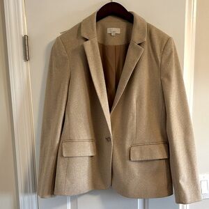 LOFT Classic Beige Blazer Size 12